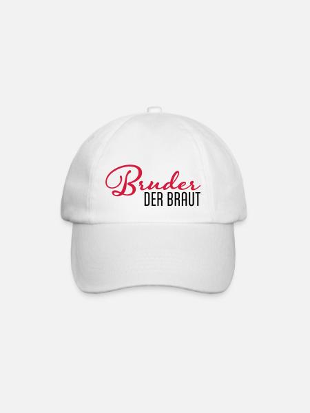 frère de la mariée - Casquette classique - blanc/blanc