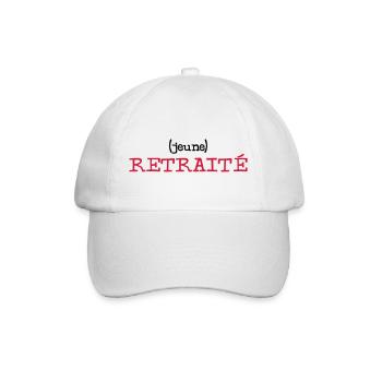 (jeune) Retraité - Casquette classique - blanc/blanc - Devant