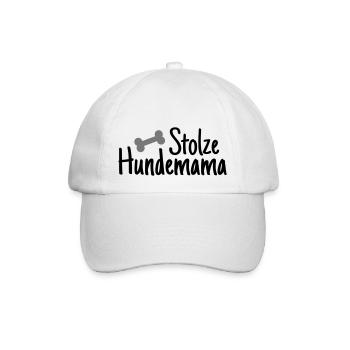 Maman de chien fier - Casquette classique - blanc/blanc - Devant