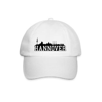 Hannover // Skyline // Silhouette // Skylineshirt - Baseballkappe - Weiß/Weiß - Vorne