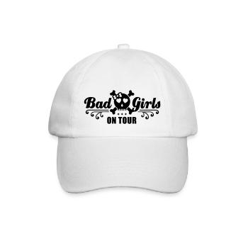 bad_girls_on_tour_1f1 - Baseballkappe - Weiß/Weiß - Vorne