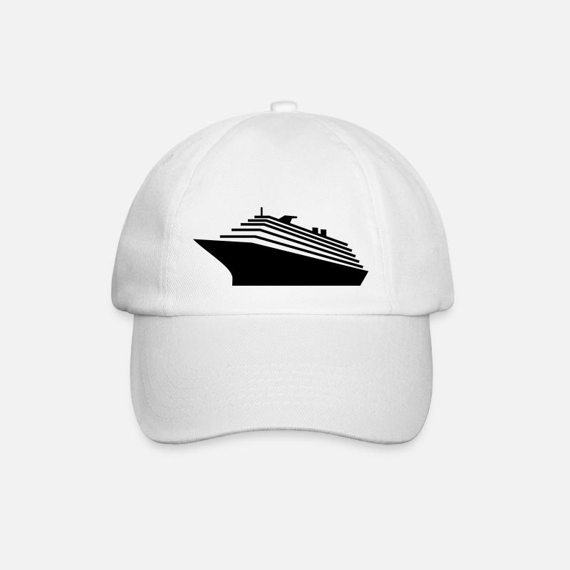 Kreuzfahrtschiff / cruiser (1c) - Baseballkappe - Weiß/Weiß