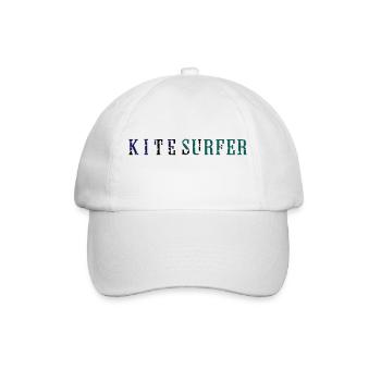 kitesurfer_vec_3 en - Baseball Cap - white/white - Front