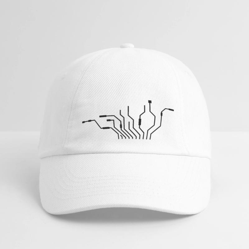 pc wires processor cpu wire cabling compu Baseball Cap