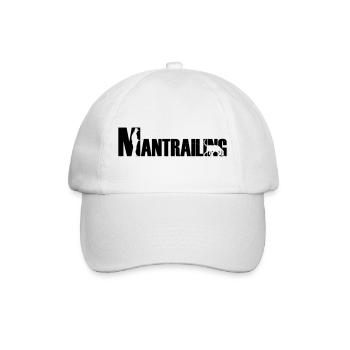Mantrailing Bloodhound - Baseball Cap - white/white - Front
