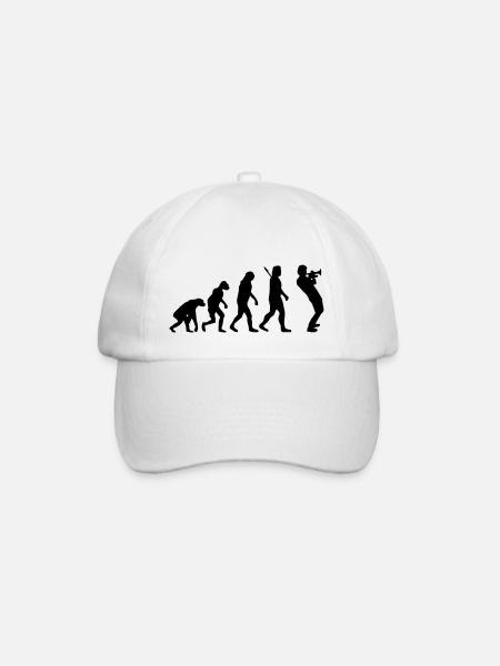 Trompeter - Baseballkappe - Weiß/Weiß