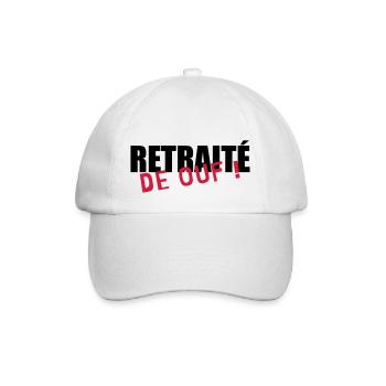 Retirement Pensioner Ruhestand Rentner Retraite - Baseball Cap - white/white - Front