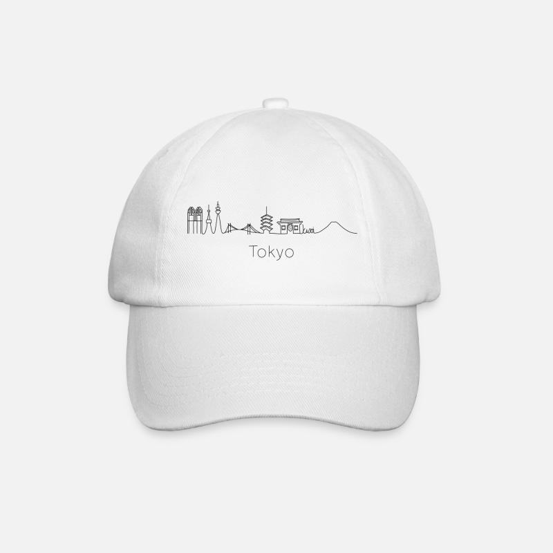 Tokyo Japan Skyline - Casquette classique - blanc/blanc