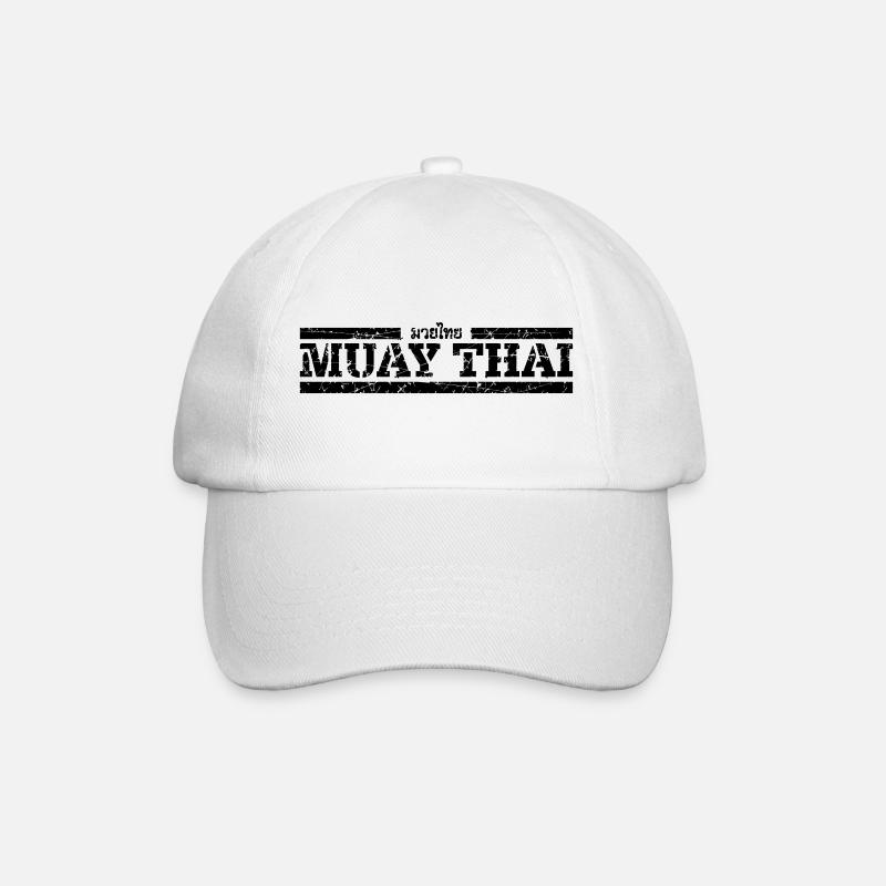 Muay Thai - Baseballkappe - Weiß/Weiß