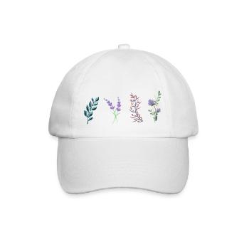 fleurs de printemps idée de cadeau - Casquette classique - blanc/blanc - Devant