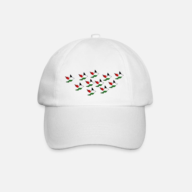 Palestina - Baseballkappe - Weiß/Weiß