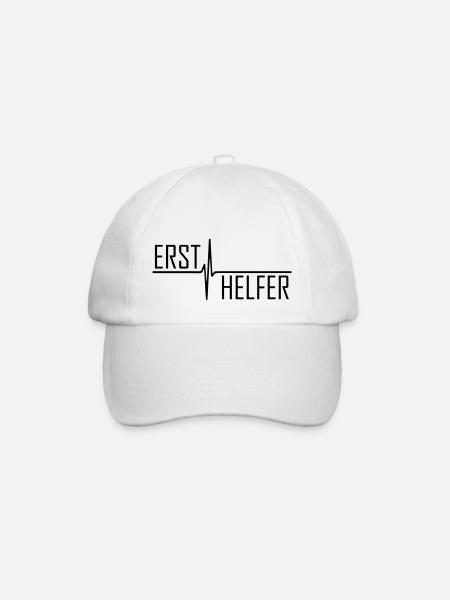 Ersthelfer Sanitäter erste Hilfe - Baseballkappe - Weiß/Weiß
