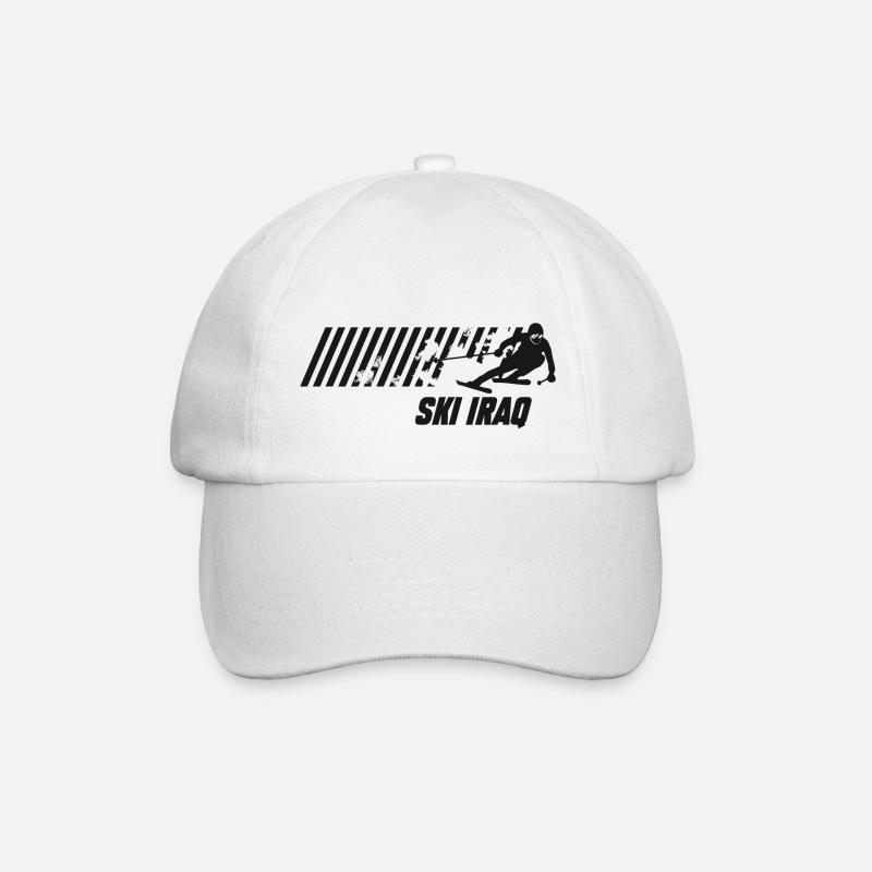 Ski Iraq - Baseball Cap - white/white