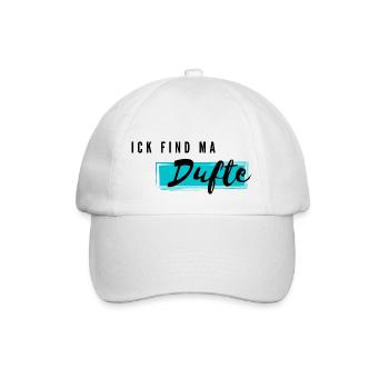 ick find ma dufte - Baseballkappe - Weiß/Weiß - Vorne