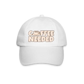 Coffee Needed 4 - Baseballkappe - Weiß/Weiß - Vorne