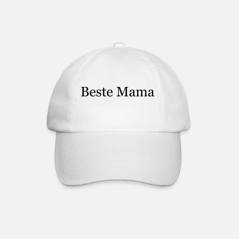 Beste Mama - Baseballkappe - Weiß/Weiß