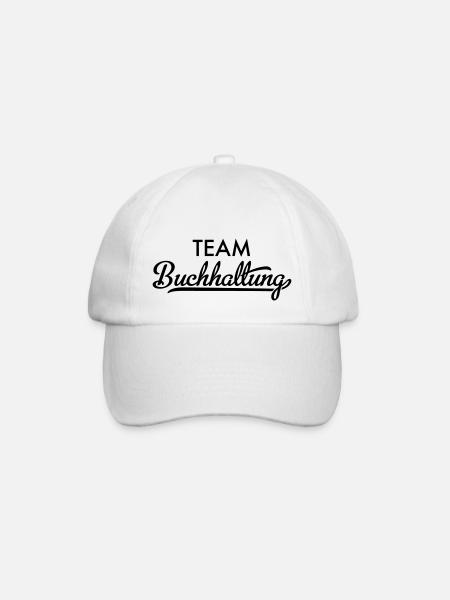 Team Buchhaltung - Baseballkappe - Weiß/Weiß