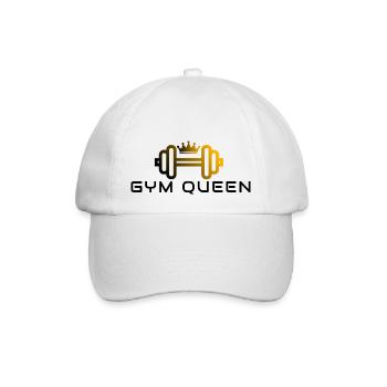 GYM QUEEN - Motivation au gymnase et conceptions de fitness - Casquette classique - blanc/blanc - Devant