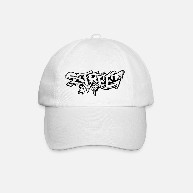 Street Art Graffiti - Baseballkappe - Weiß/Weiß