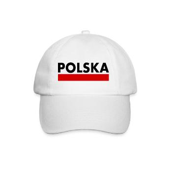 POLAND POLISH FLAG - Baseball Cap - white/white - Front