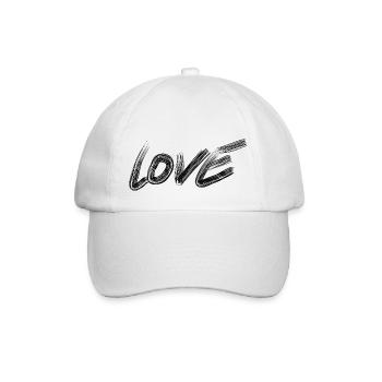 Lettrage LOVE Love Statement Sketch - Casquette classique - blanc/blanc - Devant