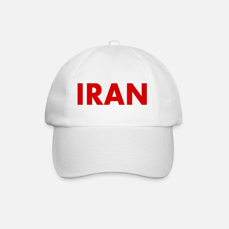 Iran - Baseballkappe - Weiß/Weiß