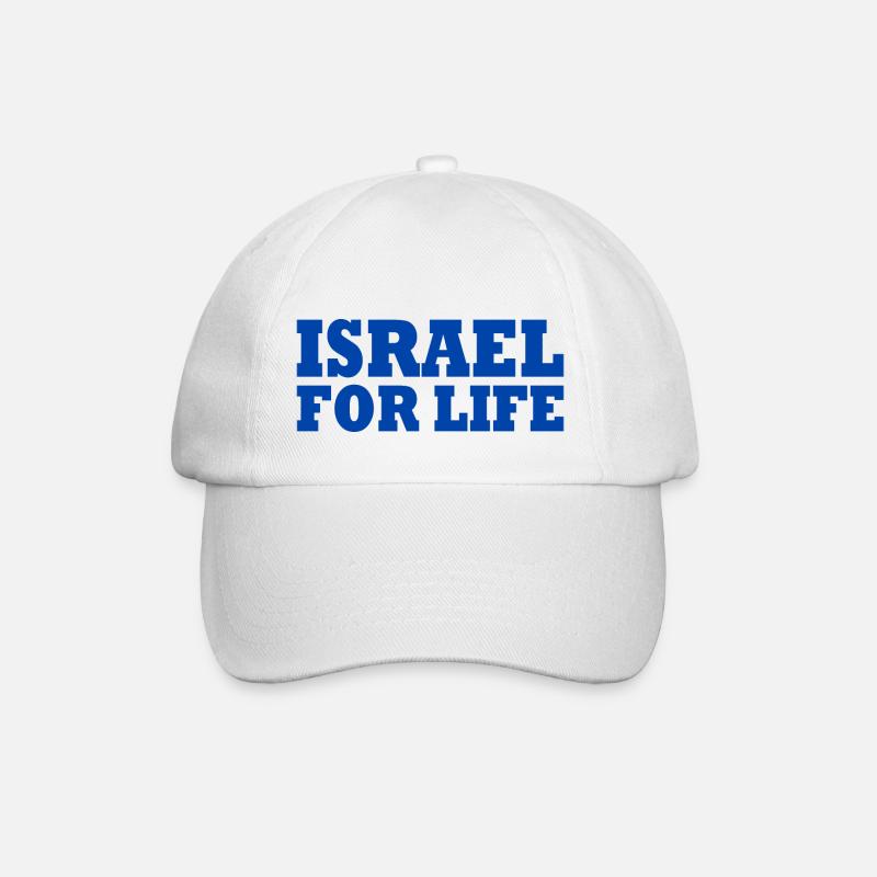 Israel - Baseballkappe - Weiß/Weiß