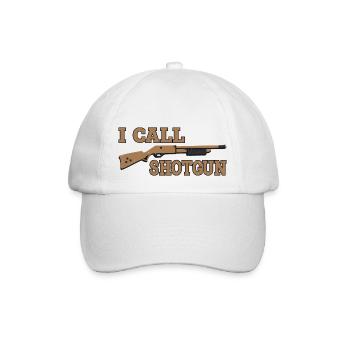 I Call Shotgun 7 - Baseball Cap - white/white - Front