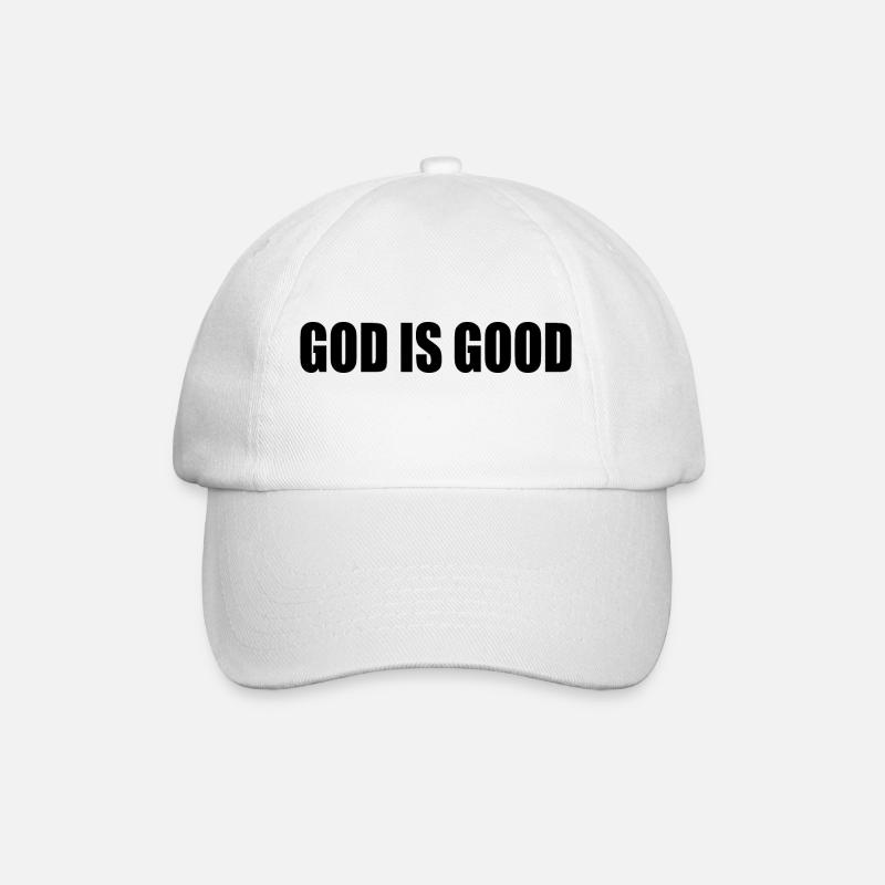 God is good - Baseballkappe - Weiß/Weiß