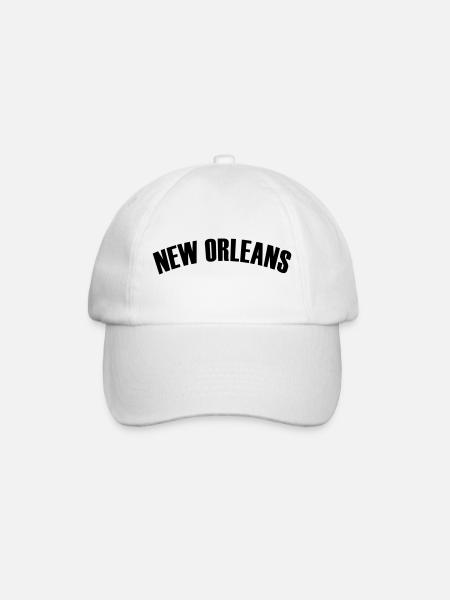 new orleans shirt - Baseballkappe - Weiß/Weiß
