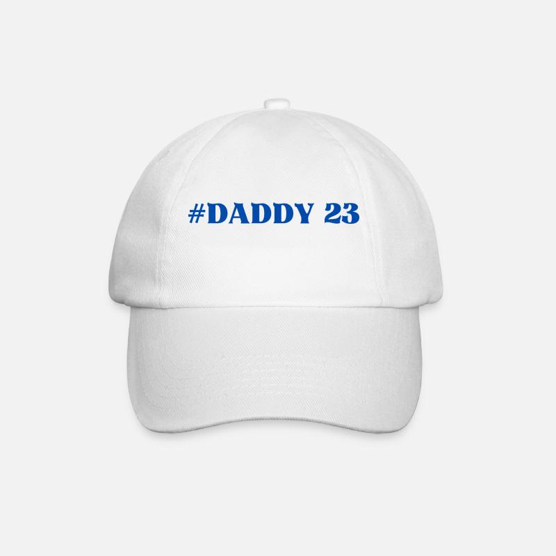 #Daddy Daddy23 Dad Papa Vater Papi Lieblingsmensch - Baseballkappe - Weiß/Weiß