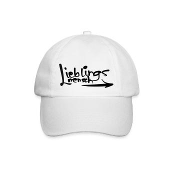 Lieblingsmensch - Baseballkappe - Weiß/Weiß - Vorne
