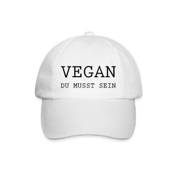 Vegan Veggie - Baseballkappe - Weiß/Weiß - Vorne