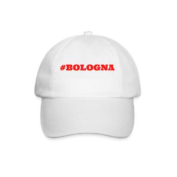 #Bologna Italy - Baseball Cap - white/white - Front