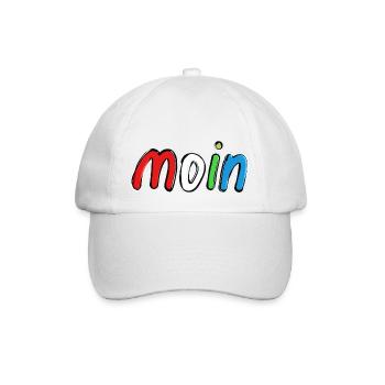 moin11 - Baseballkappe - Weiß/Weiß - Vorne