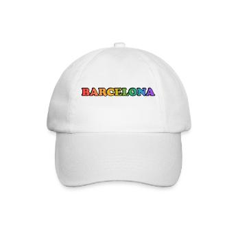Barcelona Gay Pride - Baseballkappe - Weiß/Weiß - Vorne