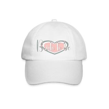 Bride to be with pink grey - Baseball Cap - white/white - Front