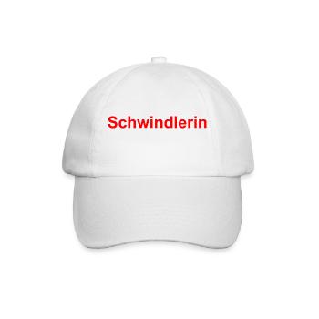 Schwindlerin - Baseballkappe - Weiß/Weiß - Vorne