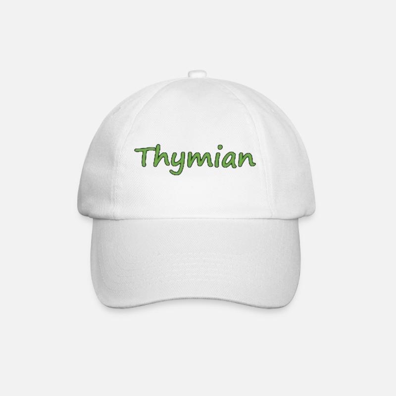 Thymian - Baseballkappe - Weiß/Weiß