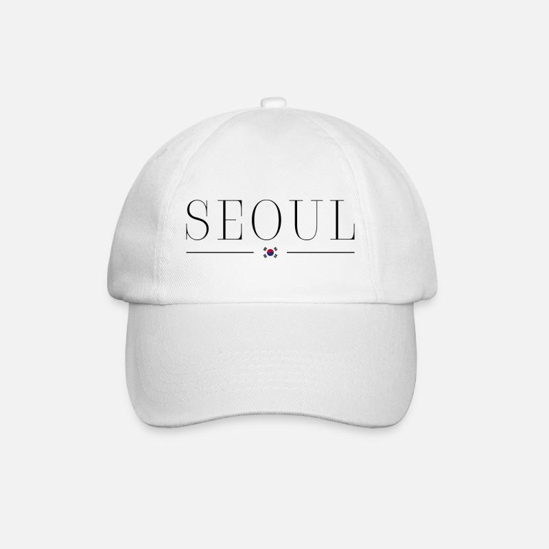 Ich liebe Seoul - Baseballkappe - Weiß/Weiß