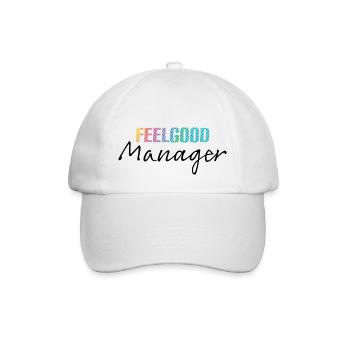 Design Feelgood Manager noir multicolore - Casquette classique - blanc/blanc - Devant