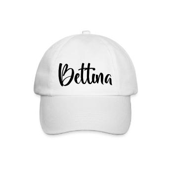 First name - Bettina - Baseball Cap - white/white - Front
