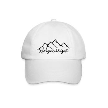 Bergnarrisch - (3) - Baseballkappe - Weiß/Weiß - Vorne