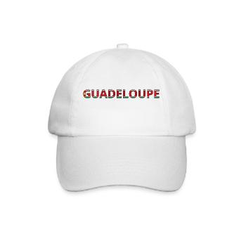 Flag of Guadeloupe - Baseball Cap - white/white - Front