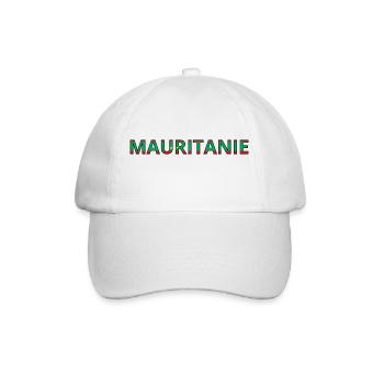 Flag of Mauritania - Baseball Cap - white/white - Front