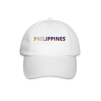 Flag of the Philippines - Baseball Cap - white/white - Front