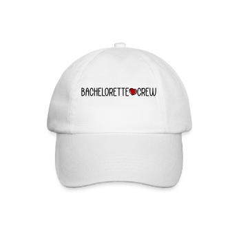 Bachelorette Crew - Baseballkappe - Weiß/Weiß - Vorne