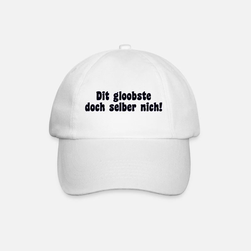 Berlin Spruch Dialekt Retro - Baseballkappe - Weiß/Weiß