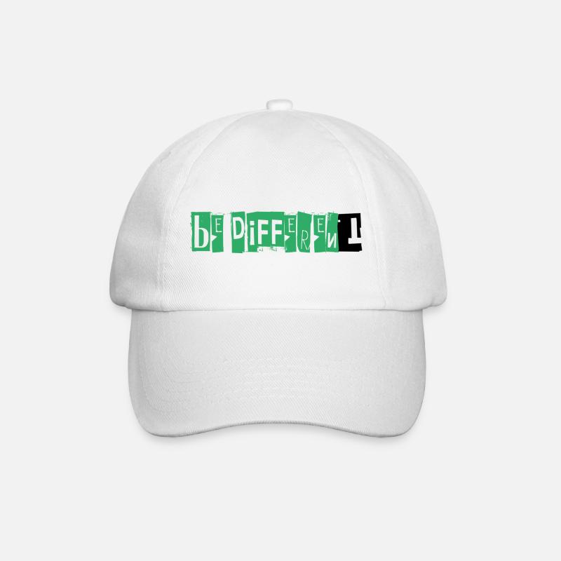 BE DIFFERENT - Baseballkappe - Weiß/Weiß