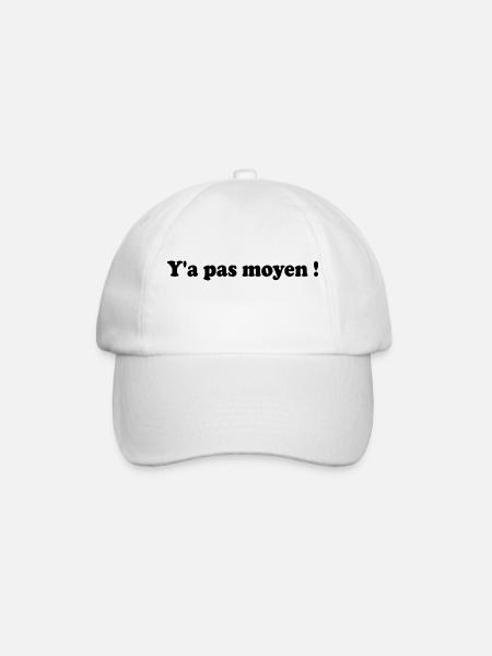 Y'a pas moyen - Casquette classique - blanc/blanc